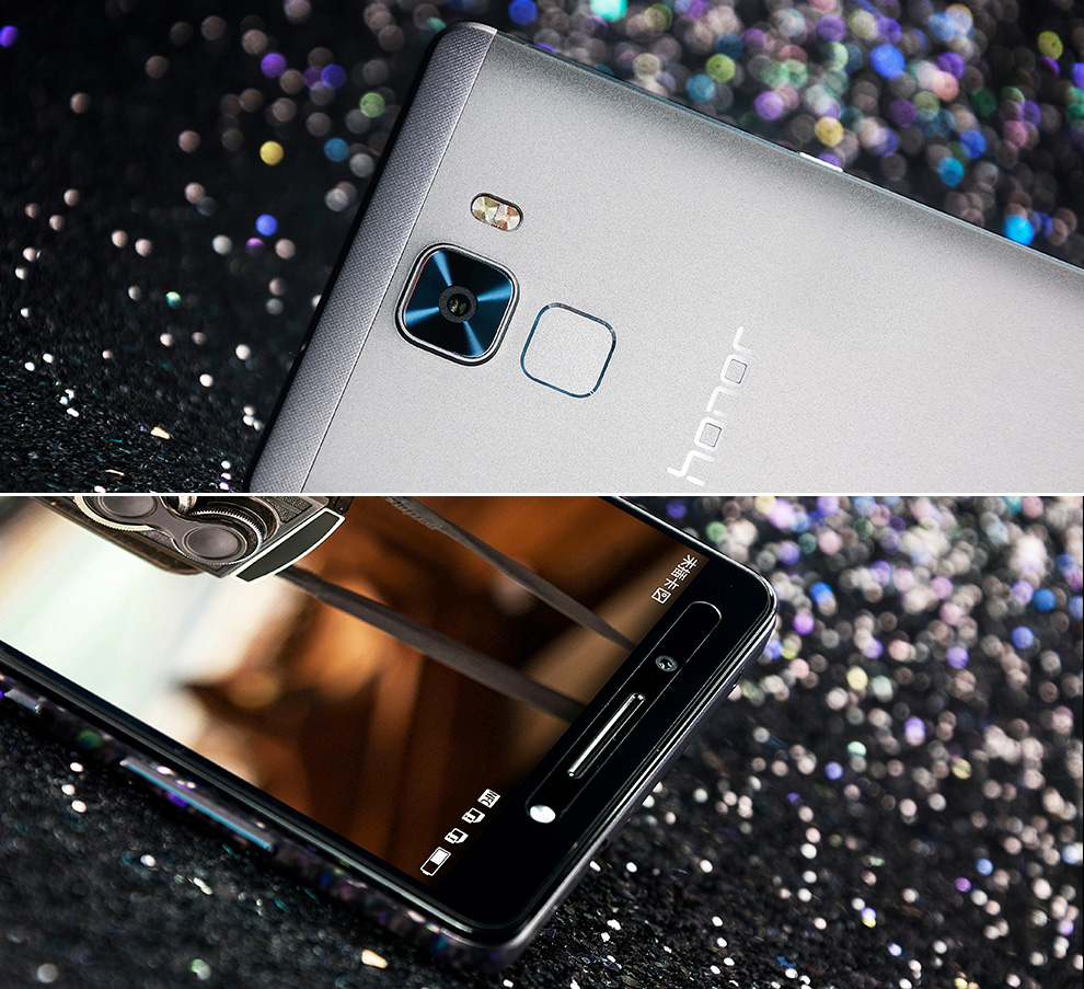 华为 荣耀7 双卡双待双通 4G 智能 手机 冰河银 移动4G (3G RAM+16G ROM) 标配版