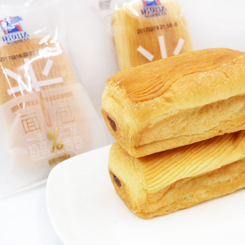 包邮诺贝达半面包早餐整箱4斤 手撕营养网红乳酪蛋糕点心 散装零食品