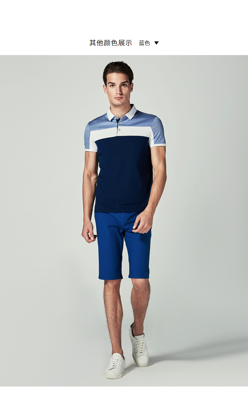 劲霸男装kboxing轻薄泡泡纱清凉舒适休闲短裤男fzcl2513深兰32