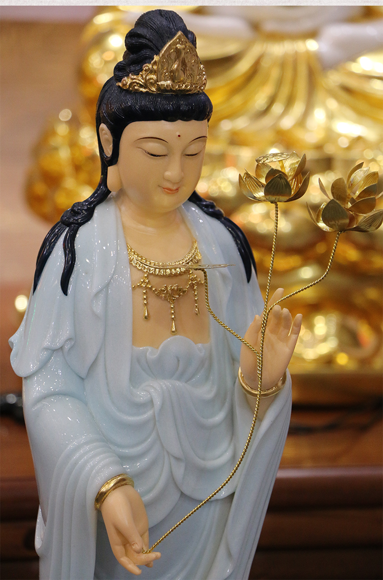 三漫陀汉白玉佛像西方三圣观音菩萨大势至菩萨阿弥陀佛像观世音菩萨