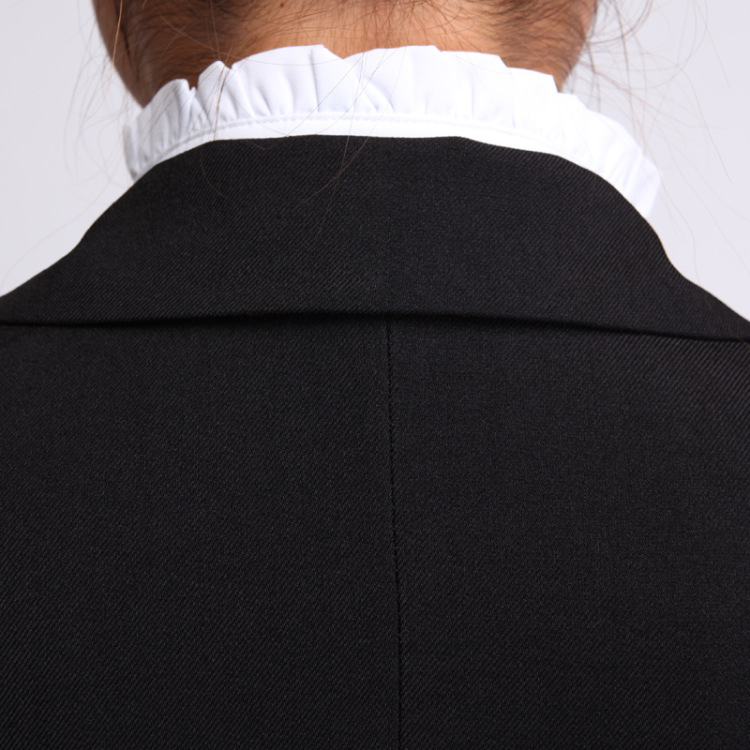 红衣主角2015新款OL职业女套装女士正西装套裙酒店美容师面试工作服 黑色 XXXL