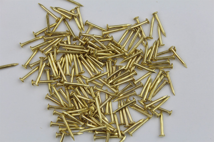 仿古家具小铜钉钉镀铜圆头铜钉钉长1.0cm小钉子规格 1200个