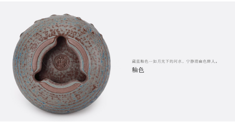 
                                        万仟堂 倒流香炉 创意 陶瓷茶道摆件招财熏香炉 沉香炉 塘边蛙声                