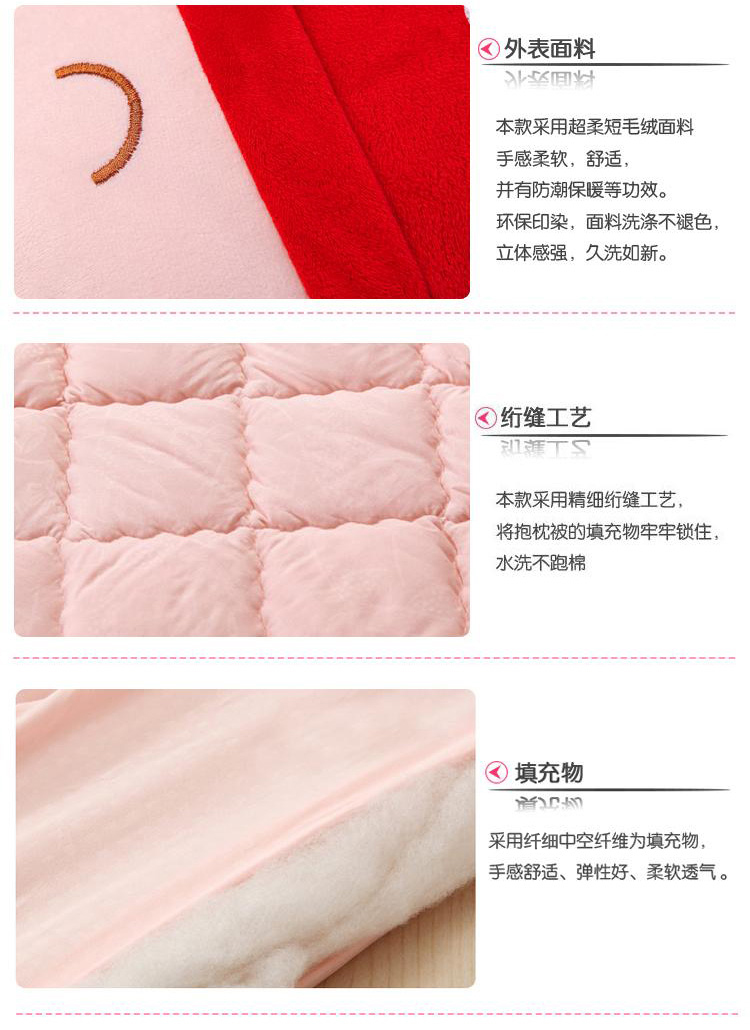
                                        【京东配送】梦沁婷家纺 多功能抱枕被子两用靠垫 卡通公仔 空调被枕头被 汽车靠背垫 阿狸 麦兜苹果                