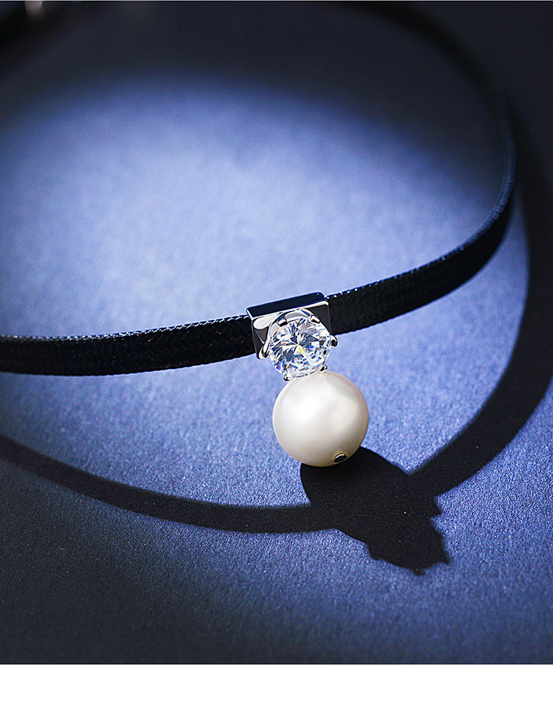 mck珍珠项圈锁骨链女短款颈链韩版脖子饰品欧美潮项链女学生choker_ 2