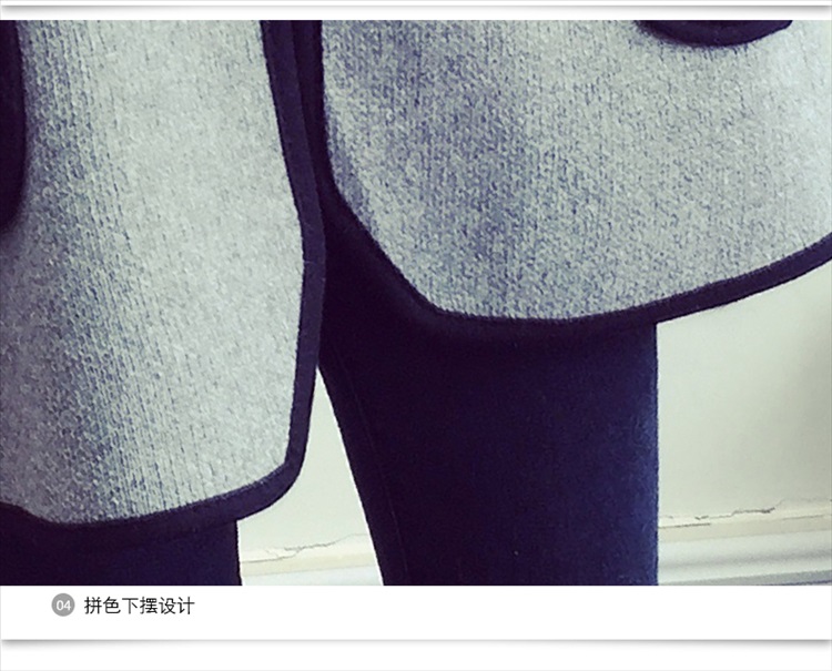 素扬针织衫女开衫毛衣外套586 灰 色 L
