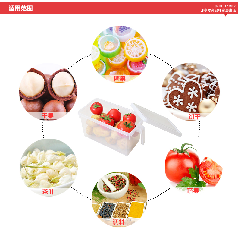 
                                                                                日本进口不動技研fudogiken冰箱保鲜盒食品收纳盒带手柄收储物盒                