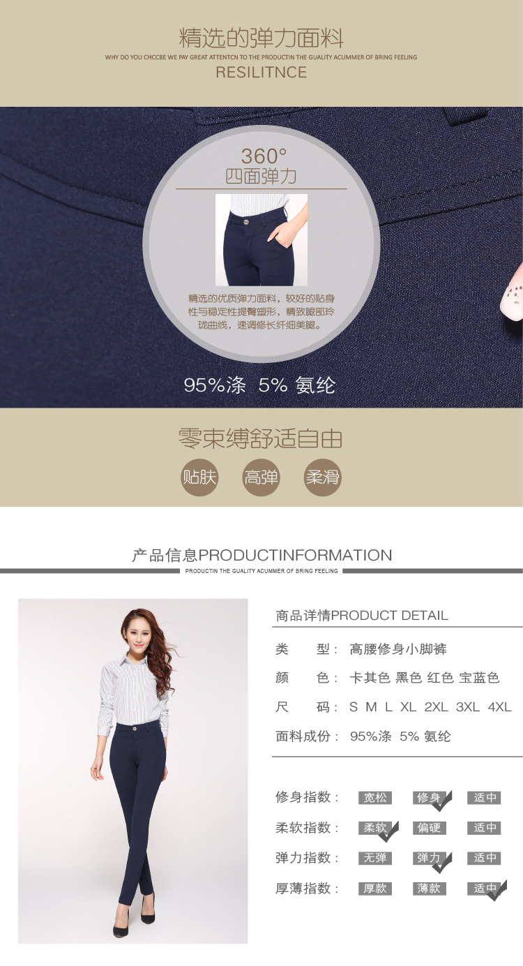 
                                        莎蕾雅休闲裤 女2018秋季新款韩版潮大码显瘦宽松小脚九分西装哈伦裤女326 黑色 3XL/ 140-155斤                