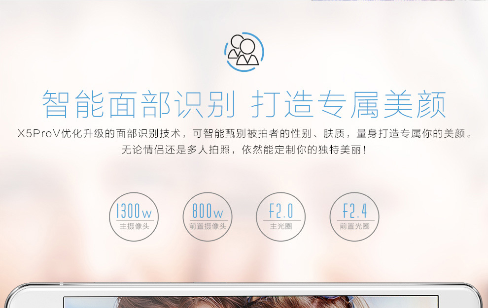 vivo X5ProV 电信4G手机 极光白
