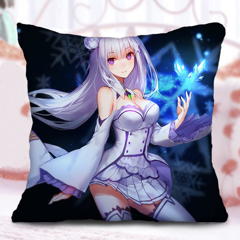 从零开始的异世界的生活抱枕蕾姆拉姆爱蜜莉雅碧翠丝周边抱枕靠垫f 3