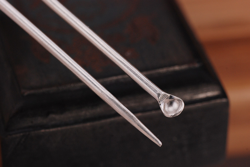 百银s990手工打制足银耳勺足银牙签奢华配件 单独银牙签/水果签