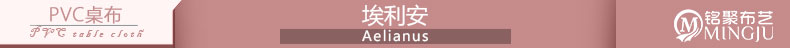 
                                        
                                        铭聚布艺 PVC免清洗防水防油台布茶几餐桌布 埃格尔 2片装                