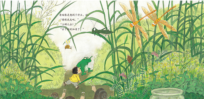 青蛙与男孩/棒棒仔品格养成图画书荣获丰子恺大奖3-6岁幼儿睡前故事图