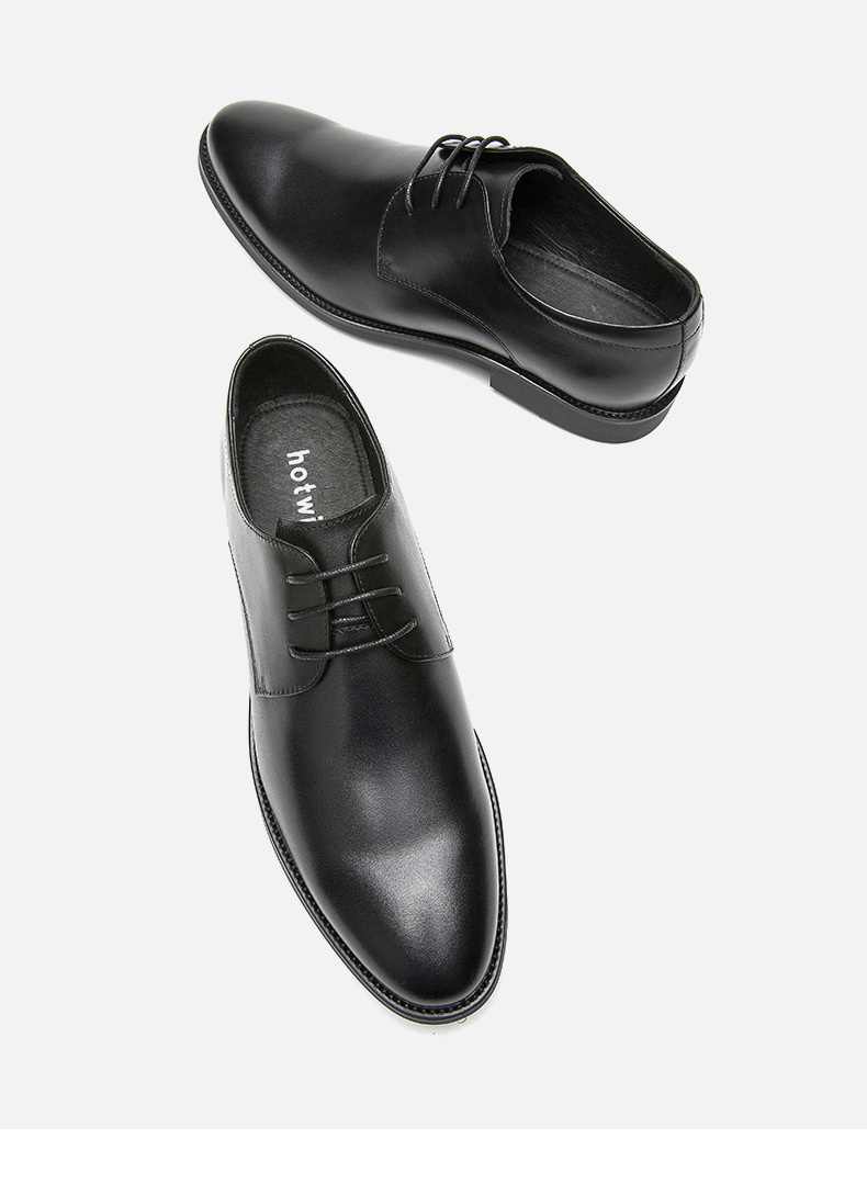 [京东男鞋店]热风hotwind男鞋新款时尚男士休闲皮鞋h43m8506 01黑色