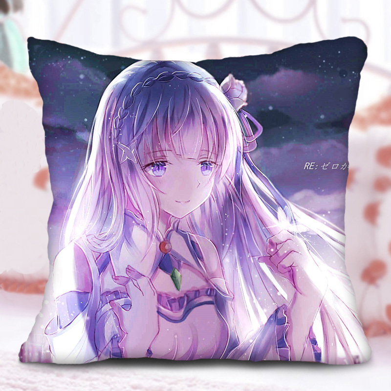 从零开始的异世界的生活抱枕蕾姆拉姆爱蜜莉雅碧翠丝周边抱枕靠垫f12