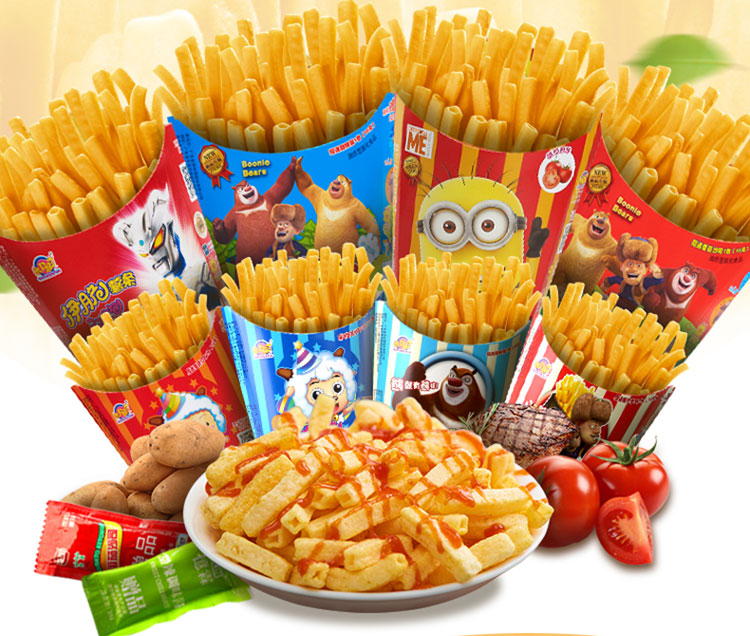 添乐卡通王(tala cartoon kmg)伊脆小黄人原味薯条25g*8