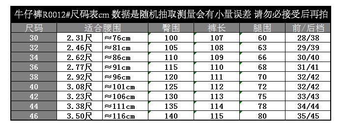 模特身高体重对照表图片