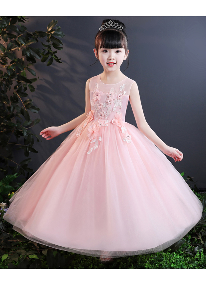 童装女童连衣裙秋冬季儿童加绒网纱公主裙2020韩版中大童蓬蓬长裙婚纱