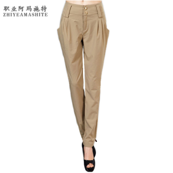 职业阿玛施特卖场品牌女装专柜正品2015春秋新款修身ol长袖衬衣领打底衫T恤女士体恤韩版潮 黑色 2码/S重90-100