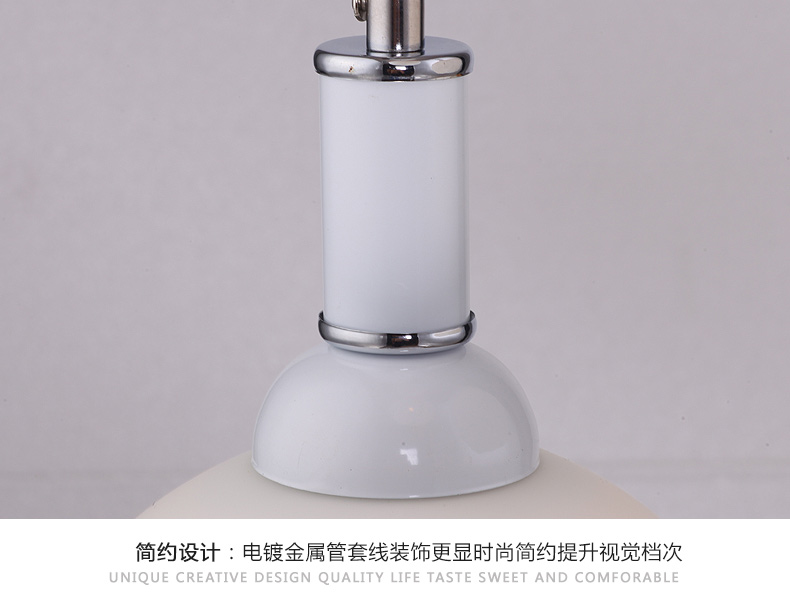 现代简约led餐厅吊灯三头水晶餐桌灯吧台灯饭厅过道餐吊灯饰8867 灯具+黄光led灯泡