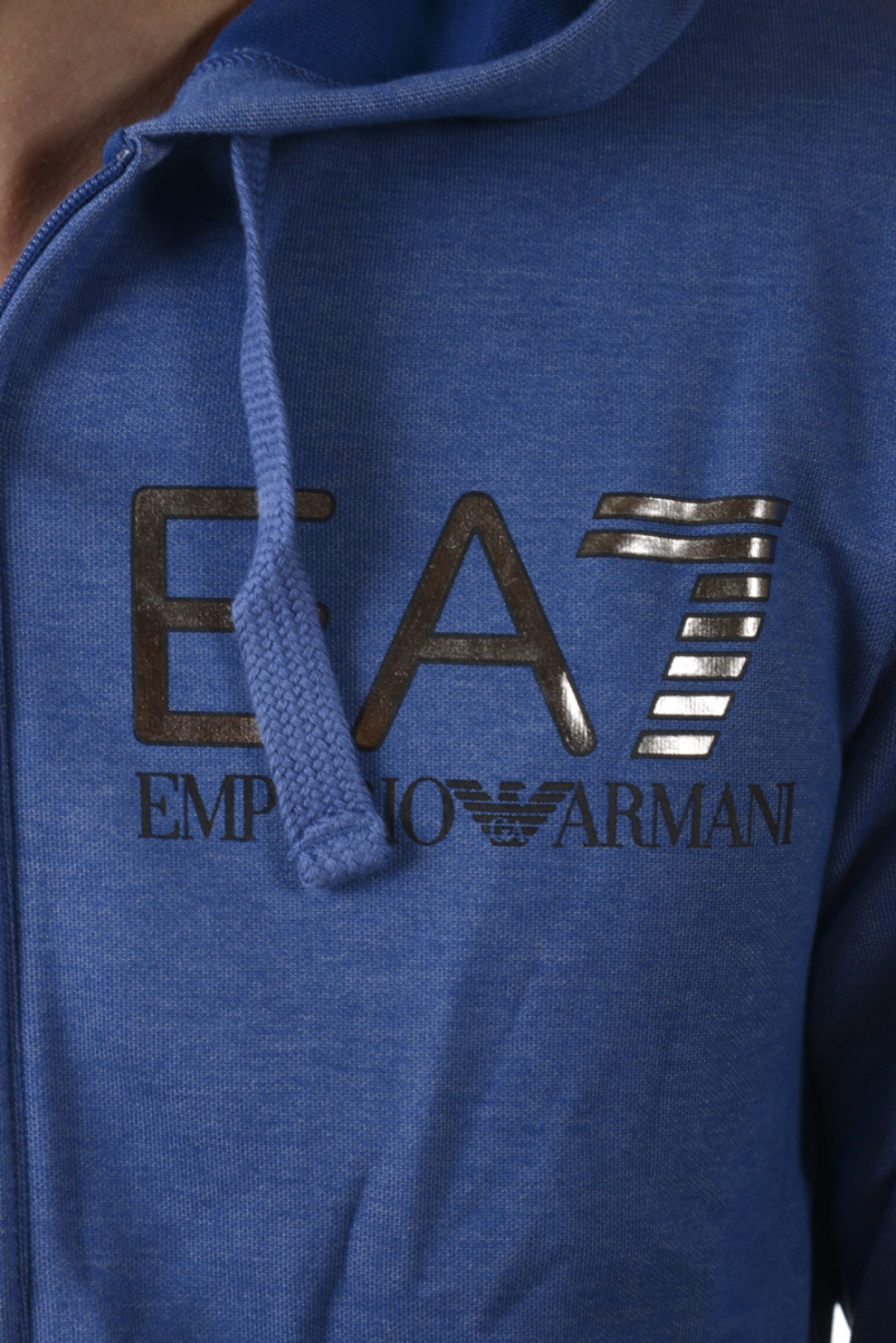 ea7卫衣男士时尚潮流休闲连帽舒适百搭6ypm77pjf3z棉灰色s