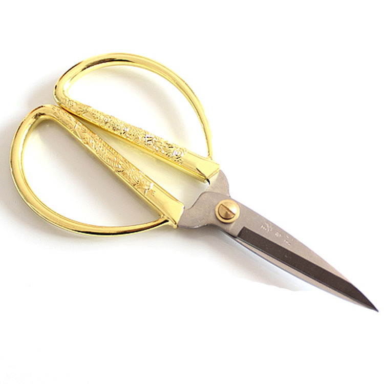 汪吾铨剪刀 家用日用剪子 剪刀大王 高级合金钢 龙凤剪身 6号 长8.