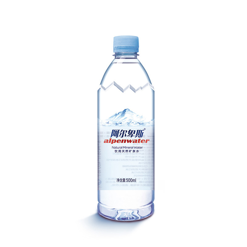 阿尔卑斯天然矿泉水500ml*24瓶 ac米兰官方饮用水整箱弱碱性水 非苏打