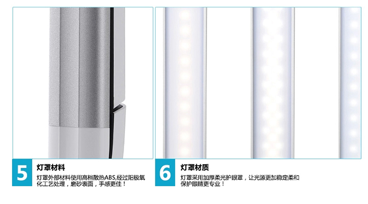 
                                        一米青品 LED台灯护眼灯学习工作儿童学生书桌阅读灯触控触摸调光 创意折叠床头灯 10W台灯 调光调色 蓝色                