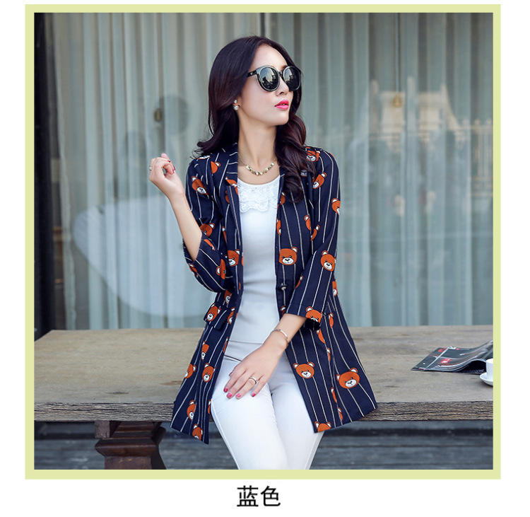 皇厚服饰2015秋季小西装女外套春秋装新品通勤韩版修身九分袖纯色小西服 白色 XL