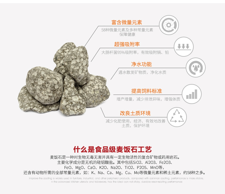 泰朗仕正品麦饭石工艺炒锅 不粘锅无烟锅平底不沾炒菜锅电磁炉燃气炉通用锅具32CM