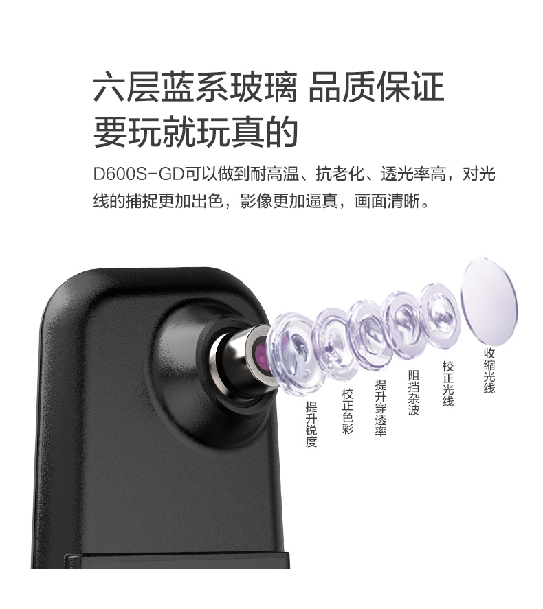 DOD DK7高清行车记录仪1080P车载夜视记录仪智能停车监控 DOD DK7标配 单镜头+锥形锤