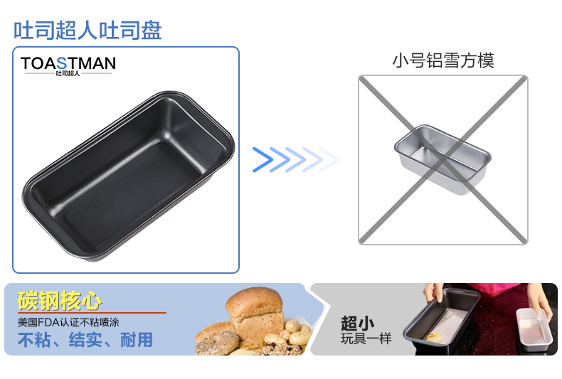 
                                        TOASTMAN 吐司超人 烘焙工具套装 烤箱DIY蛋糕模具 饼干披萨蛋挞 西点烘培套餐 烘焙套装全套                