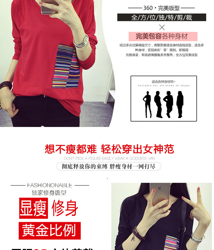 
                                        撒芬  夏季新款条纹V领显瘦百搭短袖t恤女装韩版棉半袖体恤368 白色 M                