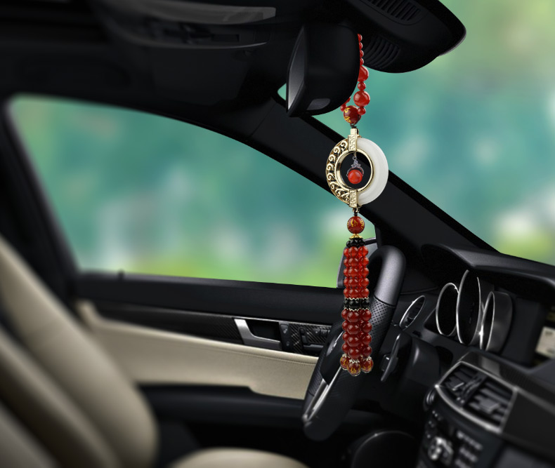 智然界汽车挂件饰品车内高档汽车挂饰车用吊坠车饰福字款本田