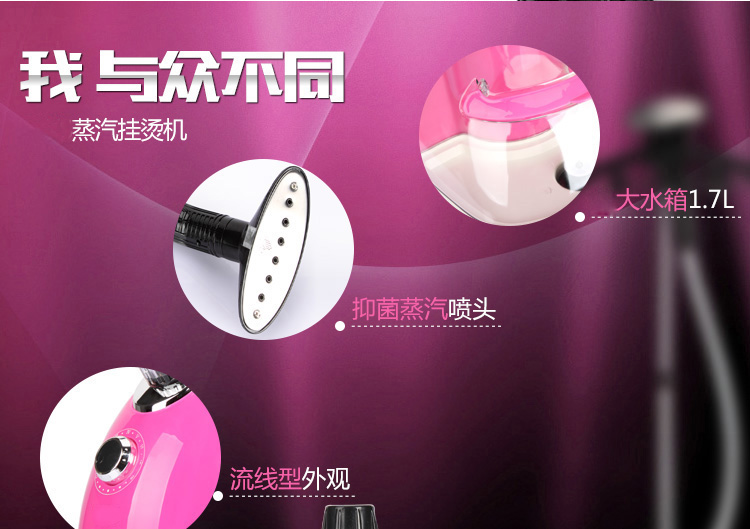 
                                        爱妻 蒸汽挂烫机 家用电熨斗 蓝                