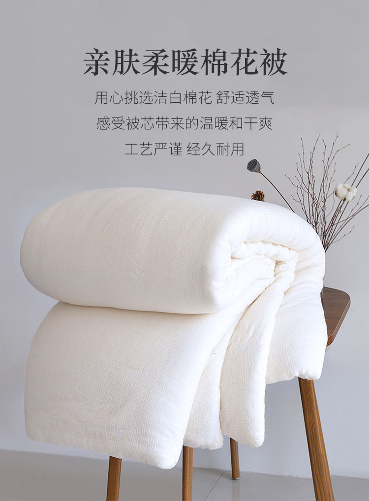 瑞卡丝家纺 新疆棉花被 纯棉春秋棉被褥子被芯四季冬被特厚棉胎 双人8