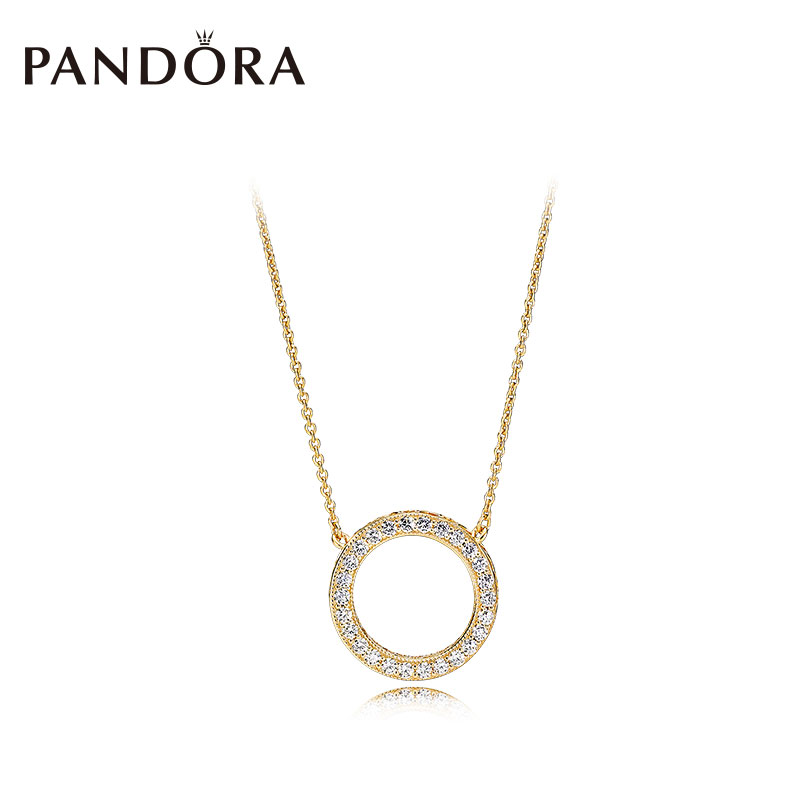 潘多拉手镯PANDORA全新经典开口925银手镯