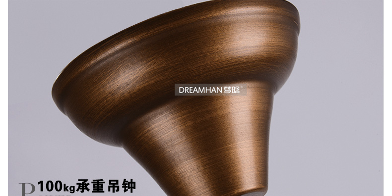
                                        梦晗北美欧式灯吸顶灯铁艺卧室灯餐厅过道灯灯具灯饰m006 006-8                