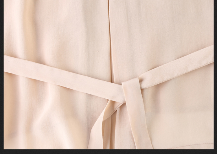 rowilcs诺威珂初秋季新款纯色长袖百搭上衣薄款女装韩版职业衫 肉色5