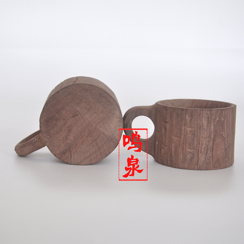 鸣泉茶碗山东木鱼石原石工艺小茶碗功夫茶杯原石水杯茶具茶杯木鱼石