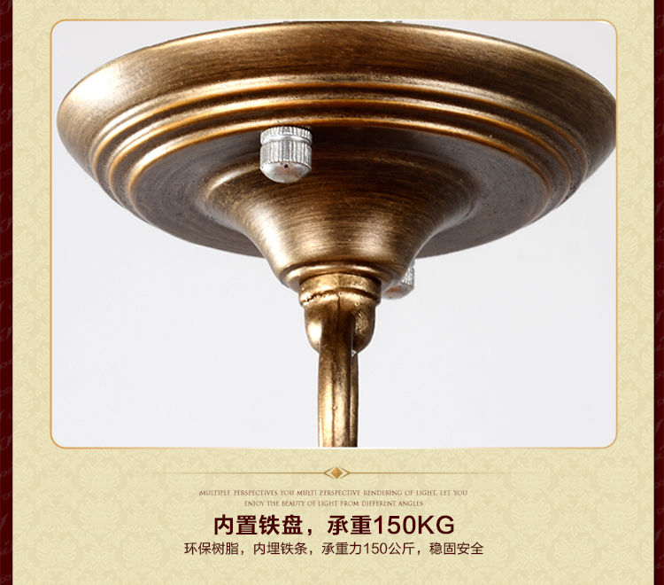 华艺灯饰 欧式吊灯 客厅餐厅卧室书房简约铁艺灯具 艾克诗顿 CH0026 8头
