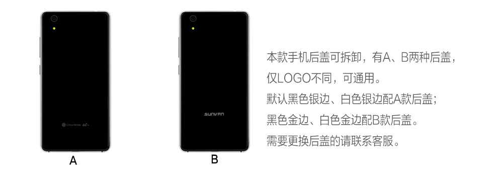 SUNVAN S6安卓智能手机移动4G双卡双待5英寸屏64位四核2.5D前后玻璃金属边框 白色银边