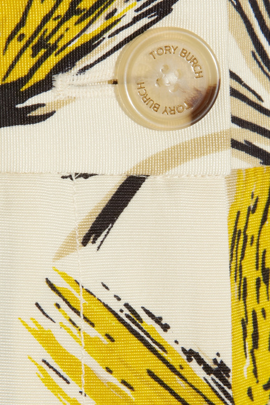 托里·伯奇/tory burch sullivan 印花棉混纺长裤 pastel yellow us 6
