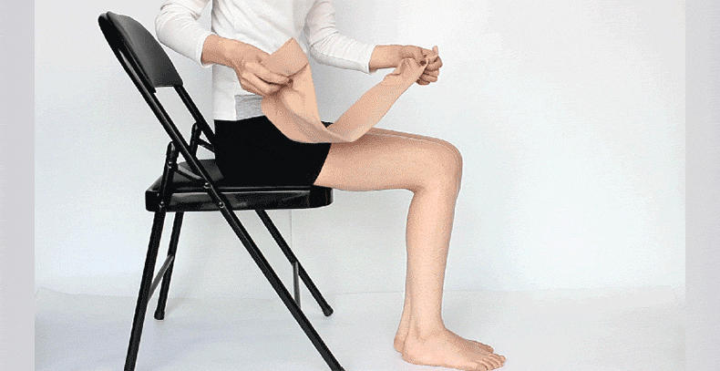 中三院四季款防静脉曲张弹力袜压力袜 预防用(长筒) 肤xl码 体重125