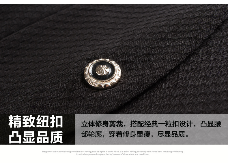 侯纶2015新款小西装女秋装短款外套 韩版修身白色小西装 白色 M