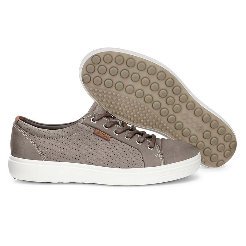 德国直邮丨ecco 爱步 男鞋牛皮休闲鞋柔酷7号 430104 黑色 47_ 6折