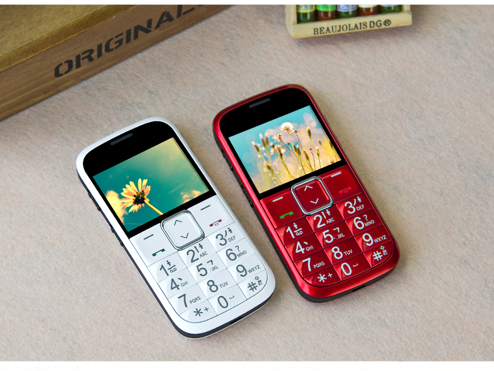中兴（ZTE）L530G 移动/联通2G 直板键盘老人手机 红色