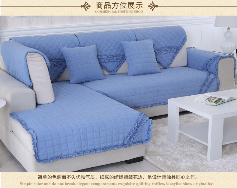 
                                        【2018新款来袭】绿幽谷沙发垫套装防滑罩巾皮沙发垫子靠背垫椅子坐垫 悠扬-黄色 单条90*210cm                