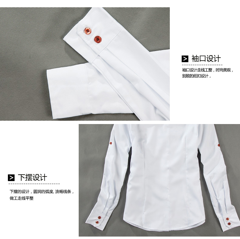 宜朴 2016秋冬装棉质加绒长袖衬衫女韩版修身女士衬衣女长袖衬衫女SC91 黑色加绒 L码