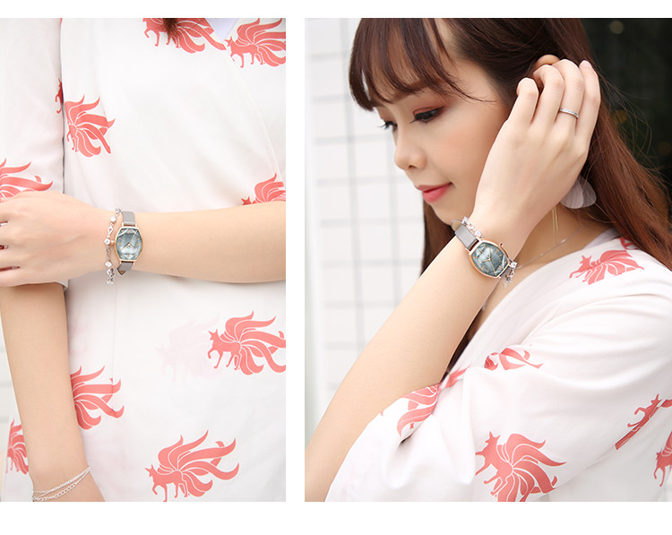 Julius Watch for Women, Barrel-Shaped Vintage Elegant Versatile Quartz Waterproof Fashionable Student Ladies' Watch, Coffee Color JA-703D 4